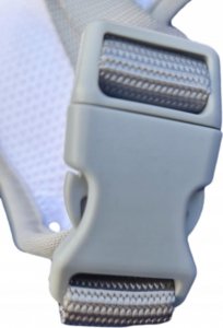 Barry King Szelki dla psa 34-45cm, szary/różowy 3