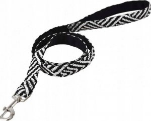 Barry King Smycz dla psa, z wytrzymałej tkaniny, wzór aztecki, biało-czarne paski, 1,5x120cm 1