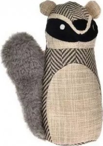 Barry King Zabawka dla psa, szop pracz, z wytrzymałej tkaniny, z dźwiękiem, 17,5x13cm 1
