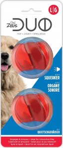 Zeus ZS Duo Ball, 6,3cm, z dźwiękiem/piszczące, 2szt/op. 2