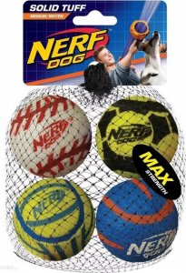 Zeus Piłki tenisowe NERF, 6.4 cm , 4 SZT/OPAK 1