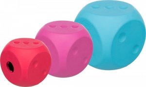 Trixie Snack cube, kostka na smakołyki, dla psa, guma naturalna, 7x7x7 cm, różne kolory 1