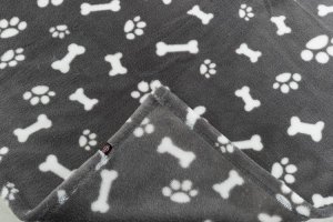 Trixie Kenny, kocyk, szary, plusz, 75 × 50 cm 3