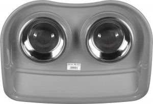 Barry King Zestaw: 2x miska 1,3L ze stali nierdzewnej + podkładka dla psów, szary, 66x49x12cm 5