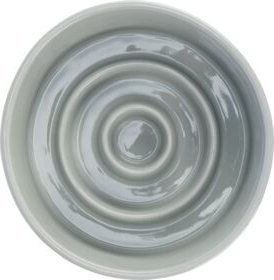 Trixie Slow Feeding, miska ceramiczna, dla psa/kota, szaro/niebieska, 0.45 l/? 14 cm, spowalniająca jedzenie 4