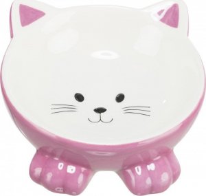 Trixie Miska ceramiczna, dla kota, w kształcie kota, różne kolory, 150ml, 14 cm, wysoka (TX-24807) 1