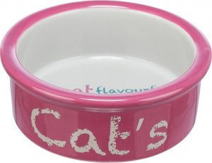 Trixie Miska ceramiczna, dla kota, różowo/szara, 0,3 l/ 12 cm, pasuje do TX-24791 1