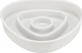 Trixie Slow Feeding, miska, dla kota, szara, plastik/TPR, 0,35 l/15×15 cm, spowalniająca jedzenie 2