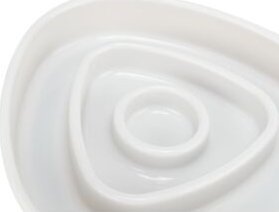 Trixie Slow Feeding, miska, dla kota, szara, plastik/TPR, 0,35 l/15×15 cm, spowalniająca jedzenie 5