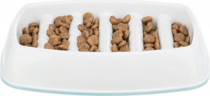 Trixie Slow Feeding, miska, dla kota, szara, plastik/TPR, 0,25 l/21 × 14 cm,, spowalniająca jedzenie 3