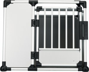 Trixie Transporter, aluminium, L–XL: 94 × 75 × 88 cm, srebrny/jasnoszary 1