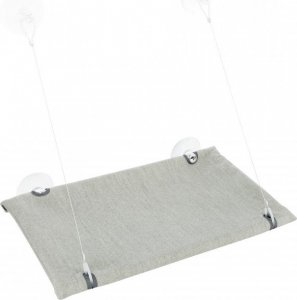 Trixie Mata do leżenia na szybę, welur, szara, 50x30 cm (TX-43209) 5