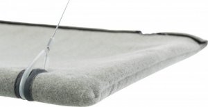 Trixie Mata do leżenia na szybę, welur, szara, 50x30 cm (TX-43209) 8