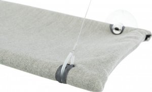 Trixie Mata do leżenia na szybę, welur, szara, 50x30 cm (TX-43209) 10