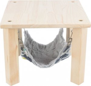 Trixie Kryjówka z hamakiem, dla królików miniaturowych, drewno/plusz, 37 × 29 × 37 cm 2