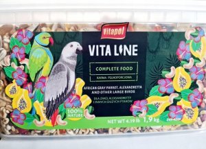 Vitapol Vitaline Karma pełnoporcjowa dla żako, aleksandretty oraz inne duże papugi, wiadro 1,9 kg 1