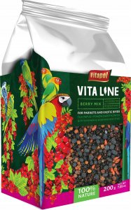 Vitapol Vitaline Jagodowy mix dla papug i ptaków egzotycznych 200g, 4szt/disp 1