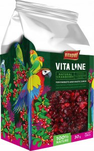 Vitapol Vitaline Żurawina dla papug i ptaków egzotycznych 30g, 4szt/disp 1