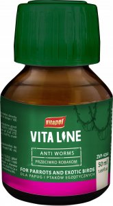 Vitapol Vitaline przeciwko robakom dla ptaków egzotycznych 50ml 1