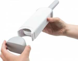 Trixie Szczotka do zbierania siersci z podstawka czyszczaca biała/szara, 33 cm 10