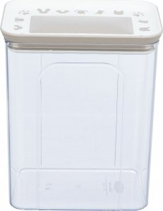 Trixie Pojemnik na karmę lub przysmaki, przezroczysty/biały, plastik, 2,2 l/15 × 14 × 19 cm 1