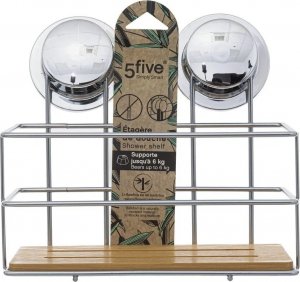 Koszyk prysznicowy 5five Półka łazienkowa bambusowa Venterra 2