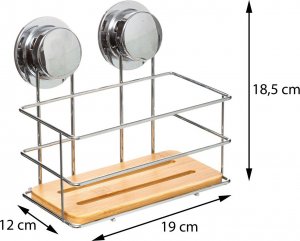 Koszyk prysznicowy 5five Półka łazienkowa bambusowa Venterra 3