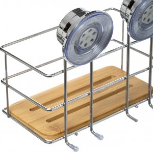 Koszyk prysznicowy 5five Półka łazienkowa bambusowa Venterra 4