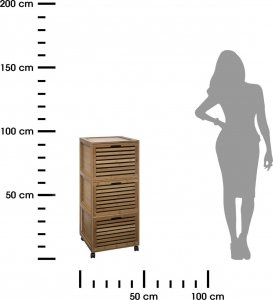 5five Szafka łazienkowa Sicela na kółkach 3