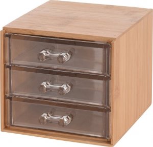 H&S Decoration Bambusowa szkatułka na biżuterię ORGANIZER 15x12cm 2