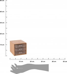 H&S Decoration Bambusowa szkatułka na biżuterię ORGANIZER 15x12cm 3