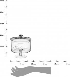 5five Pojemnik kuchenny Na słodycze żywność Szkło 1,8L 3