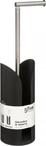 5five Stojący uchwyt Czarny Na papier toaletowy Metalowy 5