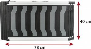 Trixie Rampa teleskopowa, czarna/szara, 40 × 78–175 cm, składana potrójnie 1