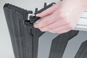 Trixie Rampa teleskopowa, czarna/szara, 40 × 78–175 cm, składana potrójnie 9