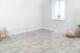 Trixie Zestaw rozszerzający do 62460, przezroczysty, metal/plastik, 35 x 35 cm, 4 panele 8