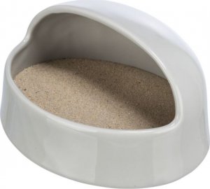 Trixie Basen do kąpieli piaskowych, dla chomików, szary, ceramiczny, 20 x 10 x 16 cm 3