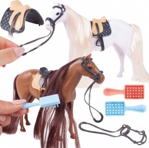 Figurka MalPlay Konik Dla Lalek do Czesania z Szczotką 12,5 cm 1