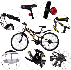 MalPlay Rower Górski MTB MalTrack Arizona Yellow 26" Rama 18" 6