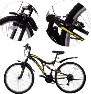 MalPlay Rower Górski MTB MalTrack Arizona Yellow 26" Rama 18" 10