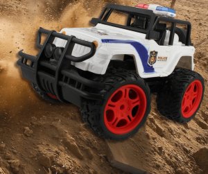 MalPlay Samochód Auto Policja Monster Truck Zdalnie Sterowany Rc 3