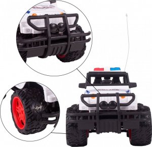 MalPlay Samochód Auto Policja Monster Truck Zdalnie Sterowany Rc 9