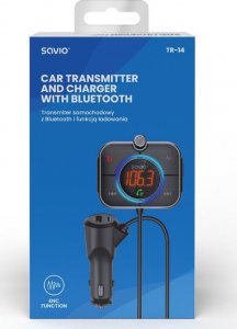 Transmiter FM Savio Savio TR-14 Transmiter FM z Bluetooth i ładowarką PD 9