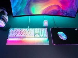 Klawiatura Roccat KLAWIATURA ROCCAT VULCAN II MAX AIMO RGB, RED SWITCH, BIAŁA 13