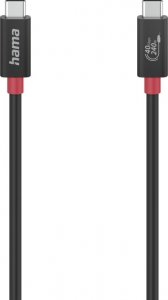 Kabel USB Hama USB-C - USB-C 1 m Czarny (002007790000) 1