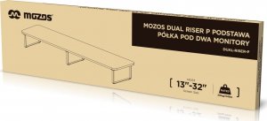 Mozos DUAL RISER P podstawka półka pod dwa monitory 8