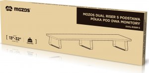 Mozos DUAL RISER S podstawka półka pod dwa monitory 4