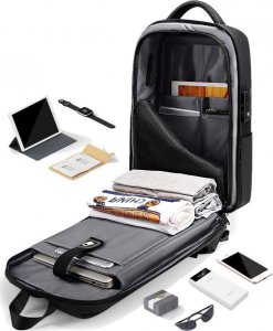 Plecak Mozos PM37 na laptopa antykradzieżowy USB 20-32L TSA 7