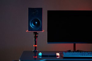 Mozos MSK4 statywy biurkowe podstawki pod kolumny głośnikowe para 2