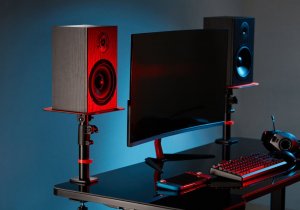 Mozos MSK4 statywy biurkowe podstawki pod kolumny głośnikowe para 3